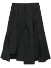 Comme Des Garçons Pleated Mini Skirt In Black