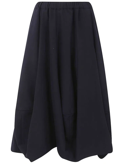 Comme Des Garçons Pleated In Navy