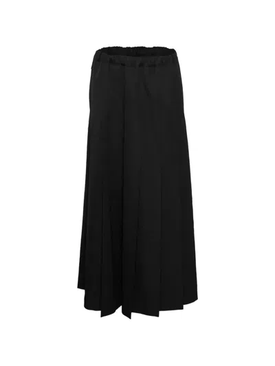 Comme Des Garçons Pleated Palazzo Pants In Multi