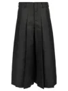Comme Des Garçons Trousers With Pleated Design And Belt Loops