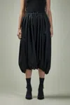 Comme Des Garçons Elasticated-waist Draped Skirt In Black
