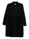 Comme Des Garçons Pleated Shirt In Black