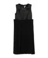 Comme Des Garçons Pleated Sleeveless Dress In Black