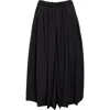 Comme Des Garçons Pleated Tropical Wool Shorts In Black