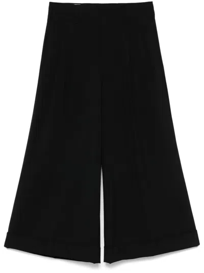 Comme Des Garçons Elasticated-waistband Trousers In Black