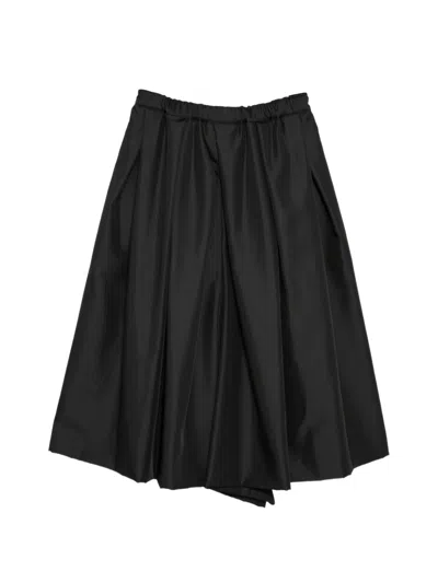 Comme Des Garçons Pleated Trousers In Black