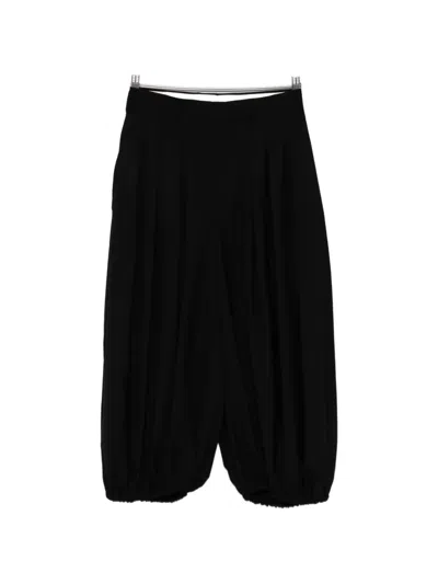 Comme Des Garçons Pleated Trousers In Black