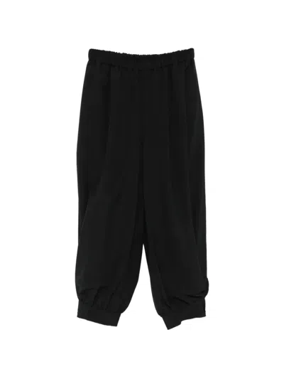 Comme Des Garçons Pleated Trousers In Black