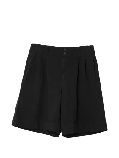 Comme Des Garçons Pleated Turn-up-hem Trousers In Black