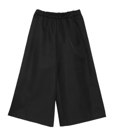 Comme Des Garçons Pleated Wide-leg Trousers In Black