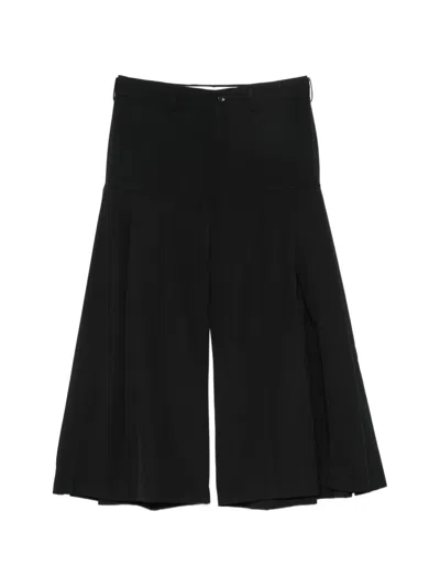 Comme Des Garçons Pleated-detail Trousers In Black