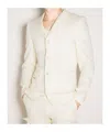Comme Des Garçons Plus Single Breasted Tailored Blazer In White