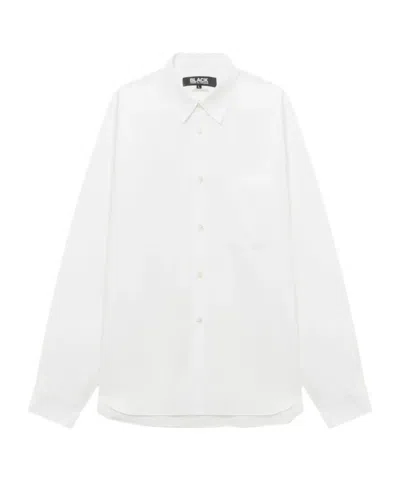 Comme Des Garçons Pocket Buttoned Shirt In White