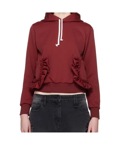 Comme Des Garçons Pocket Hoodie In Brown