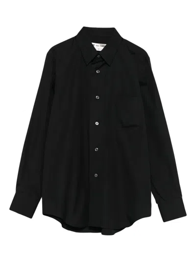 Comme Des Garçons Pocket Long-sleeve Shirt In Black