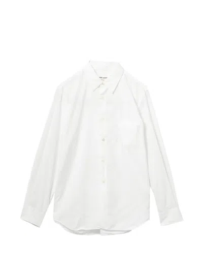 Comme Des Garçons Pocket Shirt In White