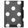 Comme Des Garçons Pola Dot Printed Wallet In Black