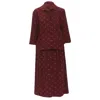 Comme Des Garçons Comme Des Garcons 's Polka Babydoll Skirt Down Set In Red