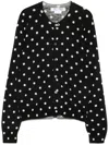 Comme Des Garçons Pullover Mit Polka Dots In Schwarz