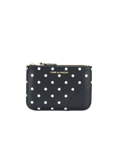COMME DES GARÇONS POLKA-DOT LOGO POUCH