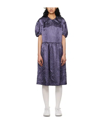 Comme Des Garçons Polka Dot Mid-length Dress In Multicolor