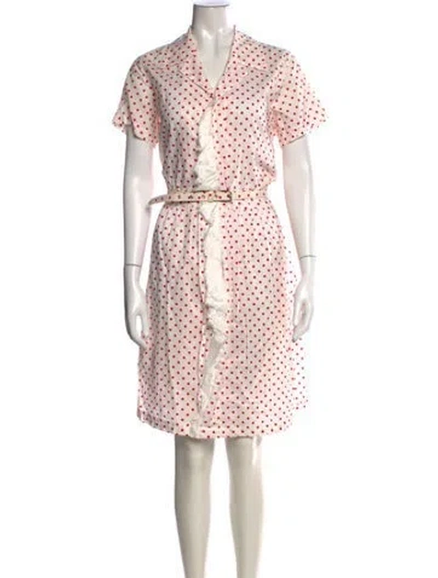 Pre-owned Comme Des Garçons Polka Dot Print Knee-length Dress In Multi