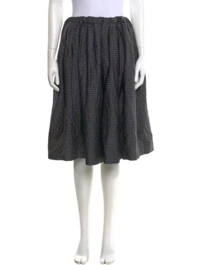 Pre-owned Comme Des Garçons Polka Dot Print Knee-length Skirt In Black