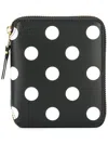 Comme Des Garçons Polka Dot Wallet In Black