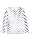 Comme Des Garçons Polka Dot-print T-shirt In White