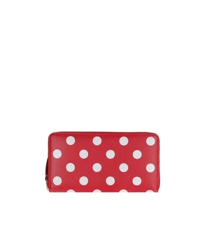 COMME DES GARÇONS COMME DES GARÇONS WALLET POLKA DOT ZIPPED WALLET