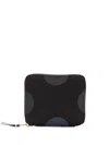 Comme Des Garçons Polka Dot Printed Wallet In Black