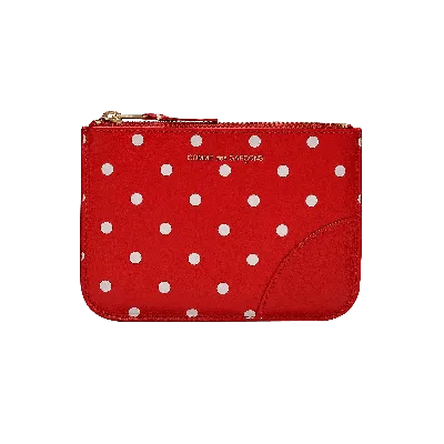 Pre-owned Comme Des Garçons Polka Dot Printed Wallet 'polka Dot Black' In Multi-color