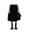 Comme Des Garçons Polka Dot Skirt In Black