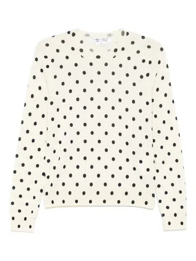 Comme Des Garçons Polka-dot Sweater