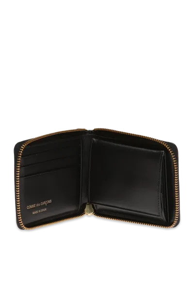 Comme Des Garçons Polka Dot Wallet In Black