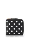 Comme Des Garçons Dots Printed Small Zip Around Wallet