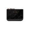 Comme Des Garçons Polka Dots Embossed Wallet In Black