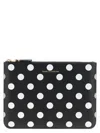 Comme Des Garçons Polka Dots Printed Wallet In Multi