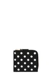 Comme Des Garçons Polka Dots Printed Wallet In Multi