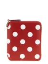 Comme Des Garçons Polka Dots Printed Wallet In Neutral