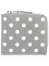 Comme Des Garçons Polka Dots Wallet In Grey