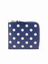 Comme Des Garçons Zipped Wallet Wallets Blue In Blue