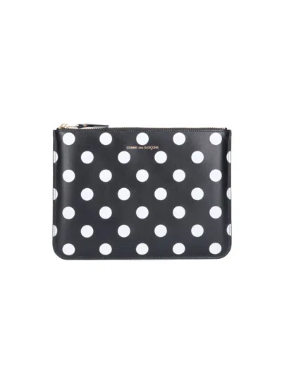 Comme Des Garçons 'polka Dots' Pouch In Black