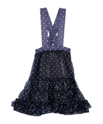 Comme Des Garçons Polka-dot Dress In Black