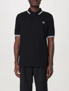 Comme Des Garçons Fred Perry Strong Will Polo Shirt In Schwarz