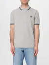 Comme Des Garçons Gray Cotton Polo Shirt With Contrasting Collar