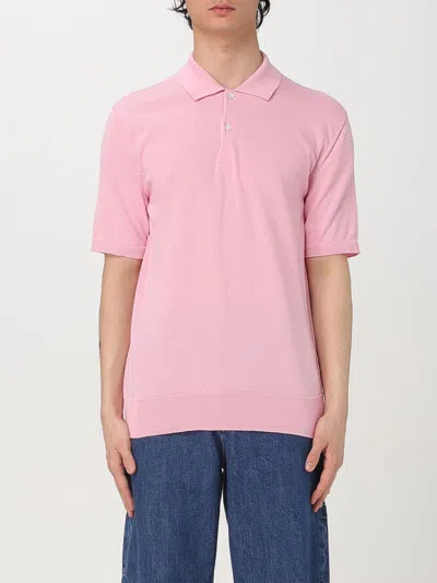 Comme Des Garçons Polo Shirt Comme Des Garcons Men Color Pink
