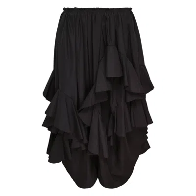 Comme Des Garçons Polyester Broad Thick Pants