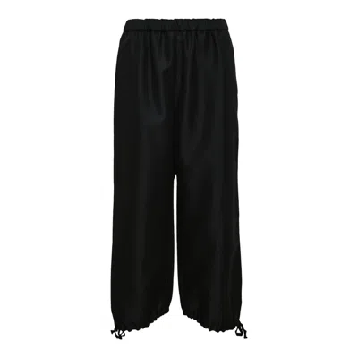 COMME DES GARÇONS POLYESTER ELASTIC HEM PANTS