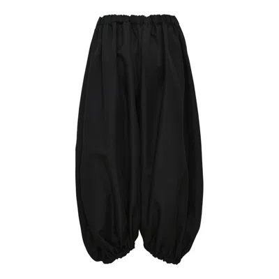 Comme Des Garçons Polyester Gabardine Balloon Pants In Black